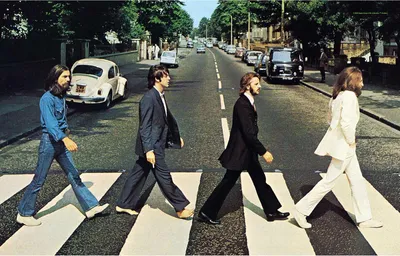 Immagine prodotto di The Beatles - Poster, Abbey Road, Tessuto RO9097 (Taglia unica) (a colori)