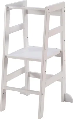Produktbild von Cabino Lernturm für Kinder / Learning Tower Felix - höhenverstellbare Küchenhilfe aus Massivholz- stabil & sicher - Weiß