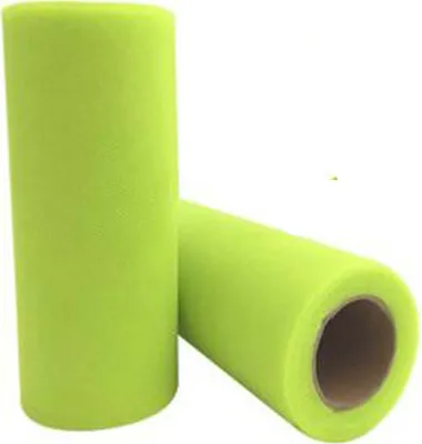 Image de Tulle 1 rouleau Tulle multicolore au mètre, Rouleau de tissu Tulle, 15cm x 22M ruban de tulle Tulle décoratif, Rouleau de tulle pour le bricolage Tutu Jupes Mariage Fête Décoration