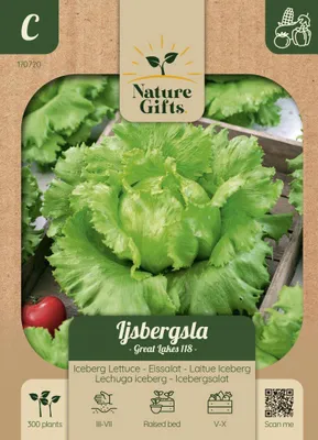 Productafbeelding van IJsbergsla Great Lakes 118 groentenzaad Nature Gifts Baltus