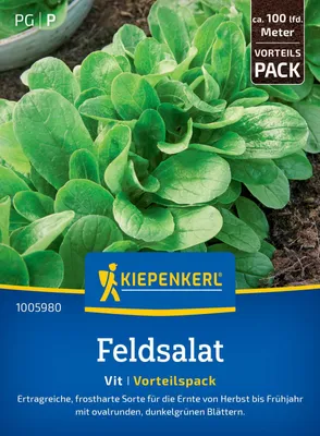 Produktbild von Kiepenkerl Feldsalatsamen Vorteilspackung Vit Valerianella locusta 100 lfd. Mete