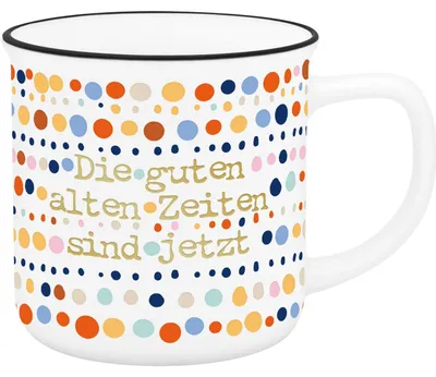 Produktbild von Becher Motiv "Gute alte Zeiten"
