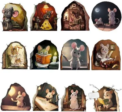 Image de 12 stickers muraux lumineux pour la chambre à coucher et la chambre d'enfant