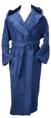 Image de ARTG - Robezz Peignoir pour hommes/femmes Unie, coton issu de l'agriculture biologique LT5034 (S-M) (Bleu foncé)