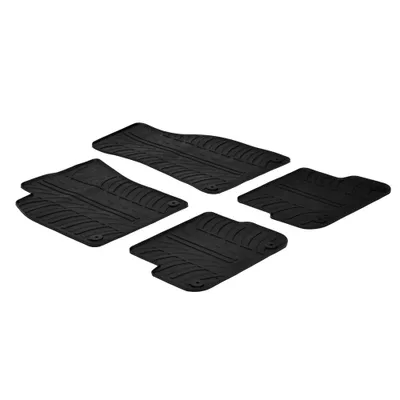 Obrázok produktu pre Prispôsobená sada gumových podlahových rohoží kompatibilná s vozidlom Audi A6 09/04>03/11