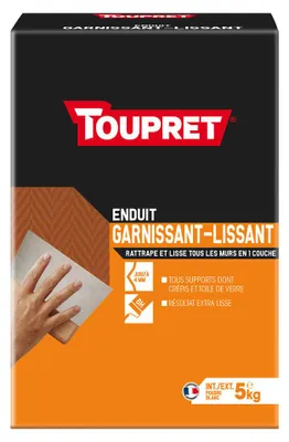 Immagine prodotto di Stucco levigante 2 in 1 TOUPRET in polvere 5 kg - BCHGAR05