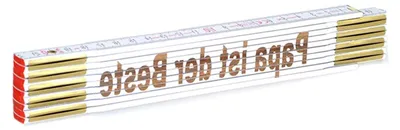Produktbild von Zollstock mit Gravur "Papa ist der Beste" für Vatertag und Geburtstag