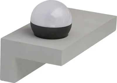 Produktbild von LED Wandleuchte, Metall, Beton, grau, 30 cm
