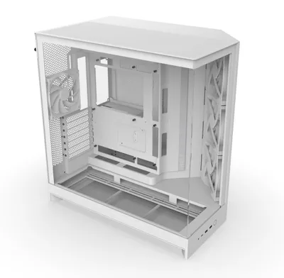 Image de NZXT H9 Flow - Boîtier PC ATX à double compartiment - Blanc