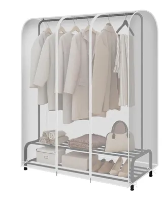 Obrázok produktu pre Omgoods – Priehľadné obaly na oblečenie so zipsom, 150 x 50 x 150 cm