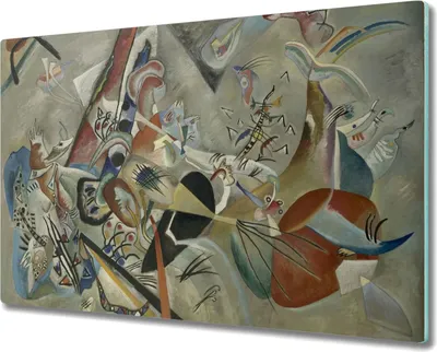 Produktbild von Coloray Herdabdeckplatte 80x52 cm Schneidebrett Kochplattenabdeckung Küchenbrett Hackbrett - Tiere abstractionism