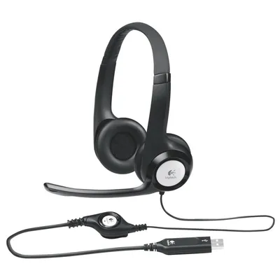 Obrázek produktu pro Logitech ClearChat Comfort, Kabel, 20 - 20000 Hz, Hovory/hudba, Sluchátka s mikrofonem, Černá