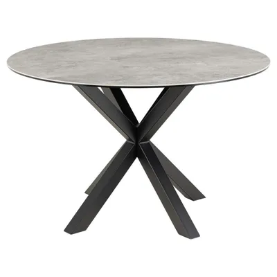 Image de Heaven table de salle à manger Ø119cm gris.