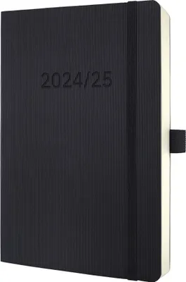 Produktbild von SIGEL C2506 Wochenkalender Conceptum 2024/2025 - ca. A5 - schwarz - Softcover - 2 Seiten = 1 Woche - 256 S. - PEFC-