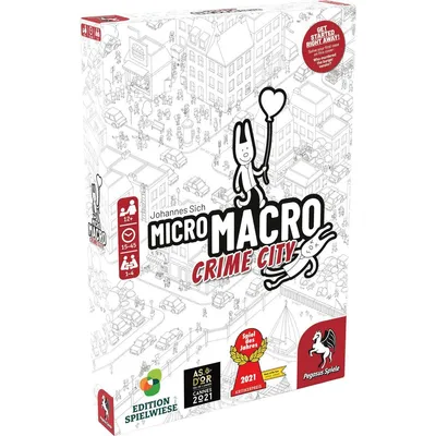 Imagen del producto de ACD Distribution MicroMacro: Ciudad del Crimen, juego de mesa, a partir de 12 años, 15 minutos, juego familiar