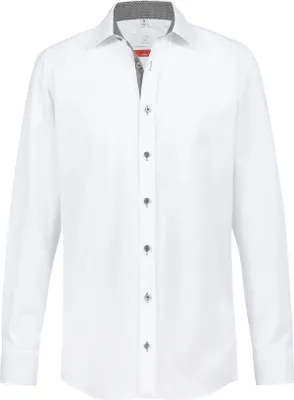 Produktbild von Greiff Modern WITH 37.5® Herren Hemd Langarm Regular Weiß/Grau 41/42
