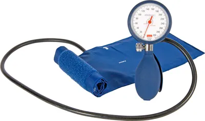 Produktbild von Blutdruckmessgerät boso clinicus I blau mit Standard-Klettenmanschette