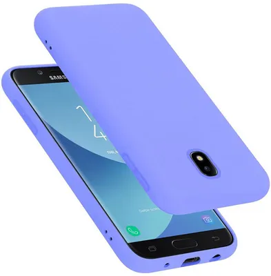 Produktbild von Cadorabo Schutzhülle für Samsung Galaxy J7 2017 Hülle in Lila Handyhülle Case Cover TPU Etui