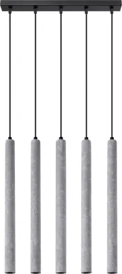 Produktbild von Pendelleuchten PASTELO 5L beton 5xG9 8W Beton 110x5x45cm Sollux Lighting