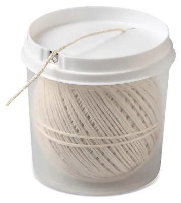 Produktbild von Fackelmann Grill-/Bratenschnur, Rouladen-Schnur in Spenderbox, Küchengarn für Fleisch, Gemüse oder Fisch (Farbe: Beige)