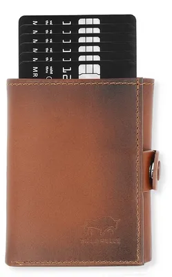 Produktbild von Solo Pelle mit Münzfach [12 Karten] Slimwallet Riva [RFID-Schutz] Kartenetui