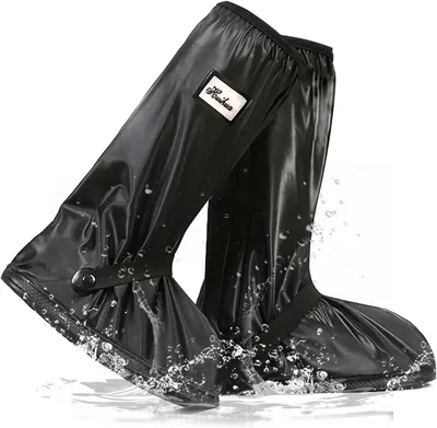 Image de Couvre-chaussures imperméables, taille M (EU 41-42), antidérapants, pour le vélo