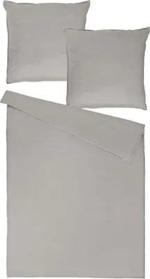 Produktbild von Traumschlaf Uni Single Jersey Bettwäsche Eschle 135x200 cm + 80x80 cm grey