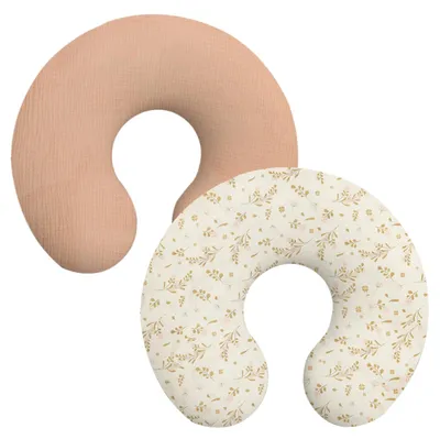 Imagen del producto de Fundas para almohadillas de lactancia de algodón, 2 unidades, con cremallera oculta, para bebés
