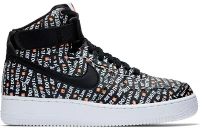 Image de Nike Air Force 1 High "Just Do It" - Noir (pour femmes) - Taille EU 38,5