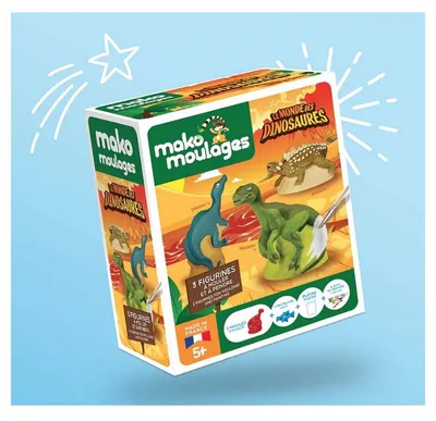 Zdjęcie produktu dla Mako Créations, zestaw do modelowania "Mako-Box 3" - dinozaury
