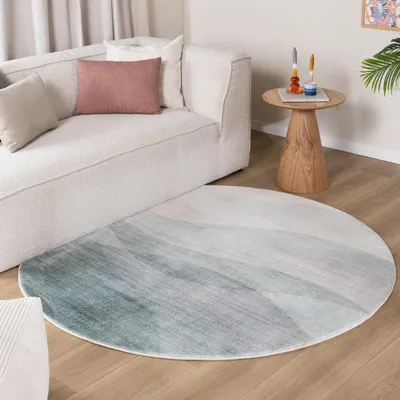 Image de Volero - Tapis d'extérieur bohème - Field Vert - Ø 230 cm