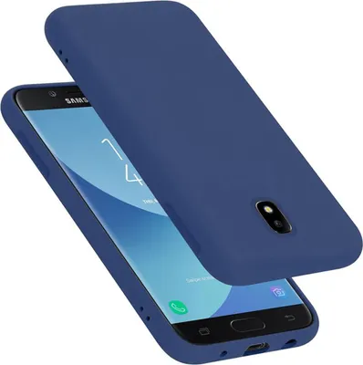 Produktbild von Cadorabo Schutzhülle für Samsung Galaxy J7 2017 Hülle in Blau Handyhülle Case Cover TPU Etui