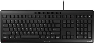 Produktbild von TERRA Keyboard 3500 Corded [DE] USB black baugleich zum Cherry Stream Keyboard JK-8500DEADSL (JK-8500DEADSL)