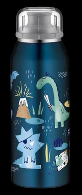 Imagen del producto de alfi KIDS ISO BOTELLA para bebidas, diseño "dinosaurios piratas" | Código: HAN 5677203035 | EAN: 4002458491245