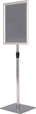 Produktbild von Verstellbarer A3-Infoständer, silberfarben, Aluminiumrahmen