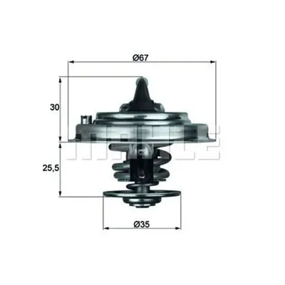 Produktbild von Mahle Thermostat für Audi Skoda VW
