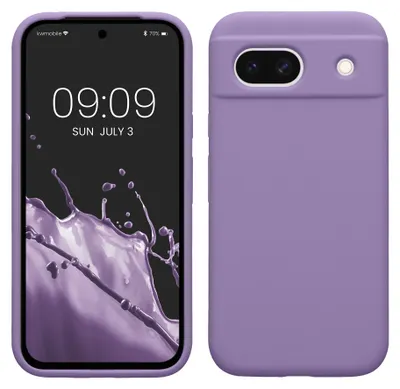 Produktbild von kwmobile Handyhülle für Google Pixel 8a Hülle, für Pixel 8a Case - Hülle Silikon - kabelloses Laden - Veilchen Lila