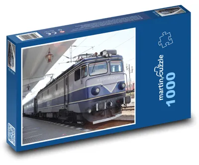 Zdjęcie produktu dla Puzzle 1000 Historyczna lokomotywa na dworcu - martinpuzzle