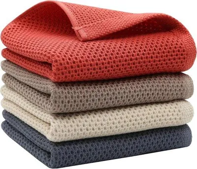 Productafbeelding van Microvezeldoek - Keukenhanddoek - Vaatdoek - Microvezel reinigingsdoek - Absorberend en snel drogend - 33 x 33 cm - 4 stuks
