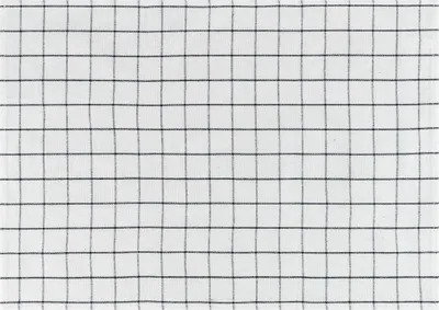 Produktbild von Krumble Geschirrtuch mit großen Quadraten - Karomuster - Geschirrtücher - Glastücher - Küchentücher - Baumwolle - Weiß und schwarz - 40 x 60 cm (lxw)