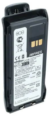 Produktbild von vhbw Akku Ersatz für Motorola PMNN4810, PMNN4810A, PMNN4808A, PMNN4809, PMNN4809A für Funkgerät, Walkie Talkie (2150 mAh, 8,4 V, Li-Ion) + Gürtelclip