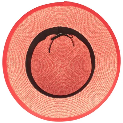 Imagen del producto de Sombrero de paja para niños Mc Burn con cascabel y lazo, protección UV 50+, color rojo, talla 52