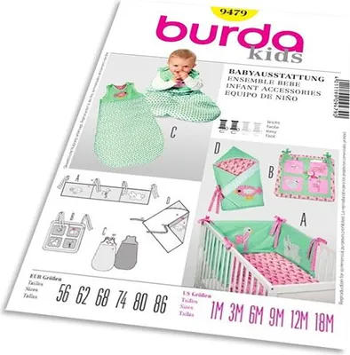 Produktbild von 9479 Babyausstattung: Nestchen, Utensilo,, Burda