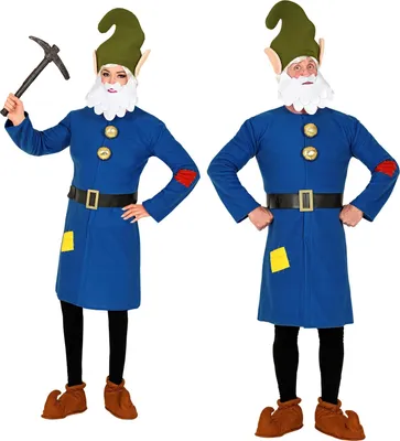 Produktbild von Zwerg August Kostüm für Erwachsene blau