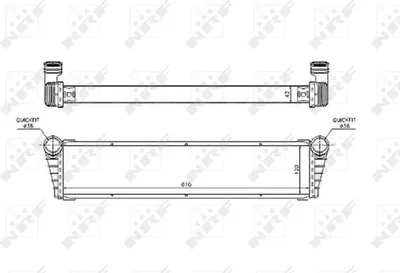 Produktbild von NRF 53799 Kühler Motorkühlung