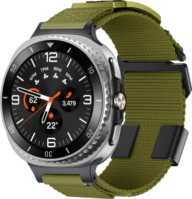 Produktbild von Geflochtenes Nylon Sport Armband für Samsung Galaxy Watch 8 / 8 Classic Grün