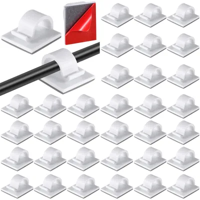 Productafbeelding van 120 Stuks Zelfklevende Kabelclips voor Kabelbeheer