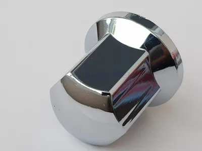 Productafbeelding van 30 verchroomde kunststof afdekkapjes van 33 mm voor wielmoeren van vrachtwagens en aanhangwagens