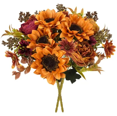 Immagine prodotto di Set di 2 fiori artificiali per decorazioni autunnali