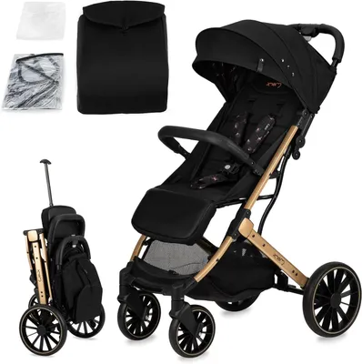 Image de Poussette - Légère - En déplacement - 7,5 kg - Noire